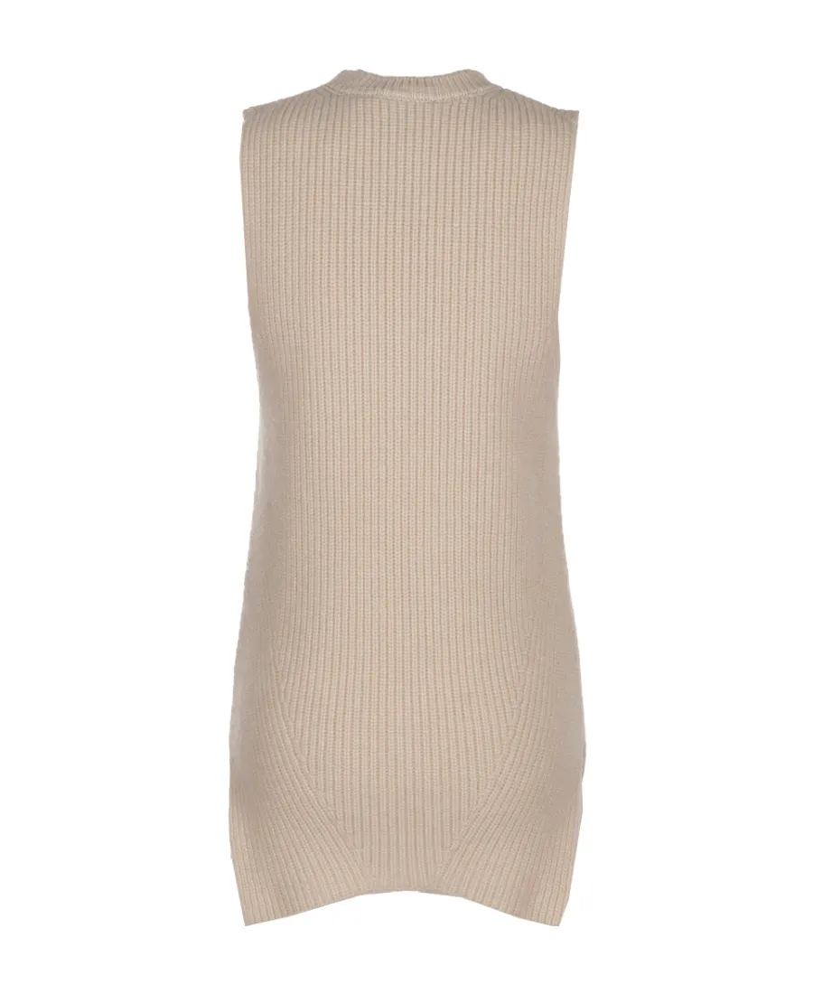 Leela Ribbed Knitted Vest