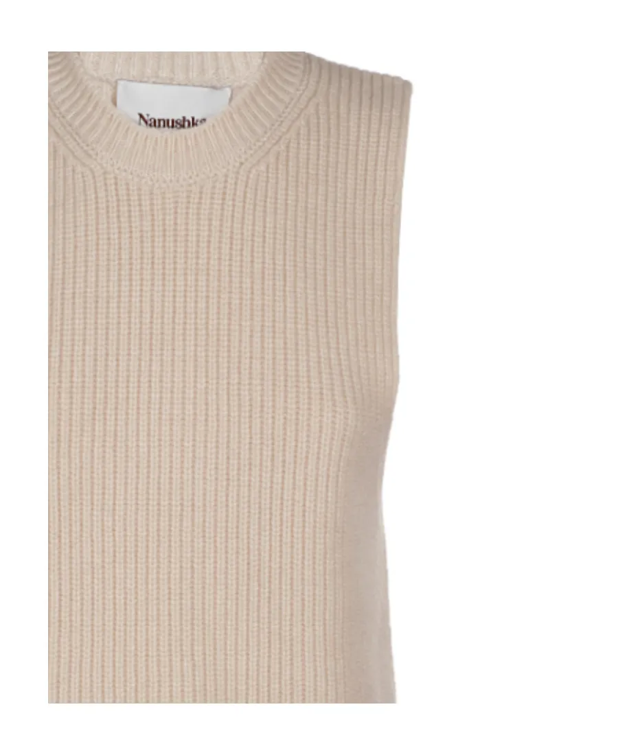 Leela Ribbed Knitted Vest