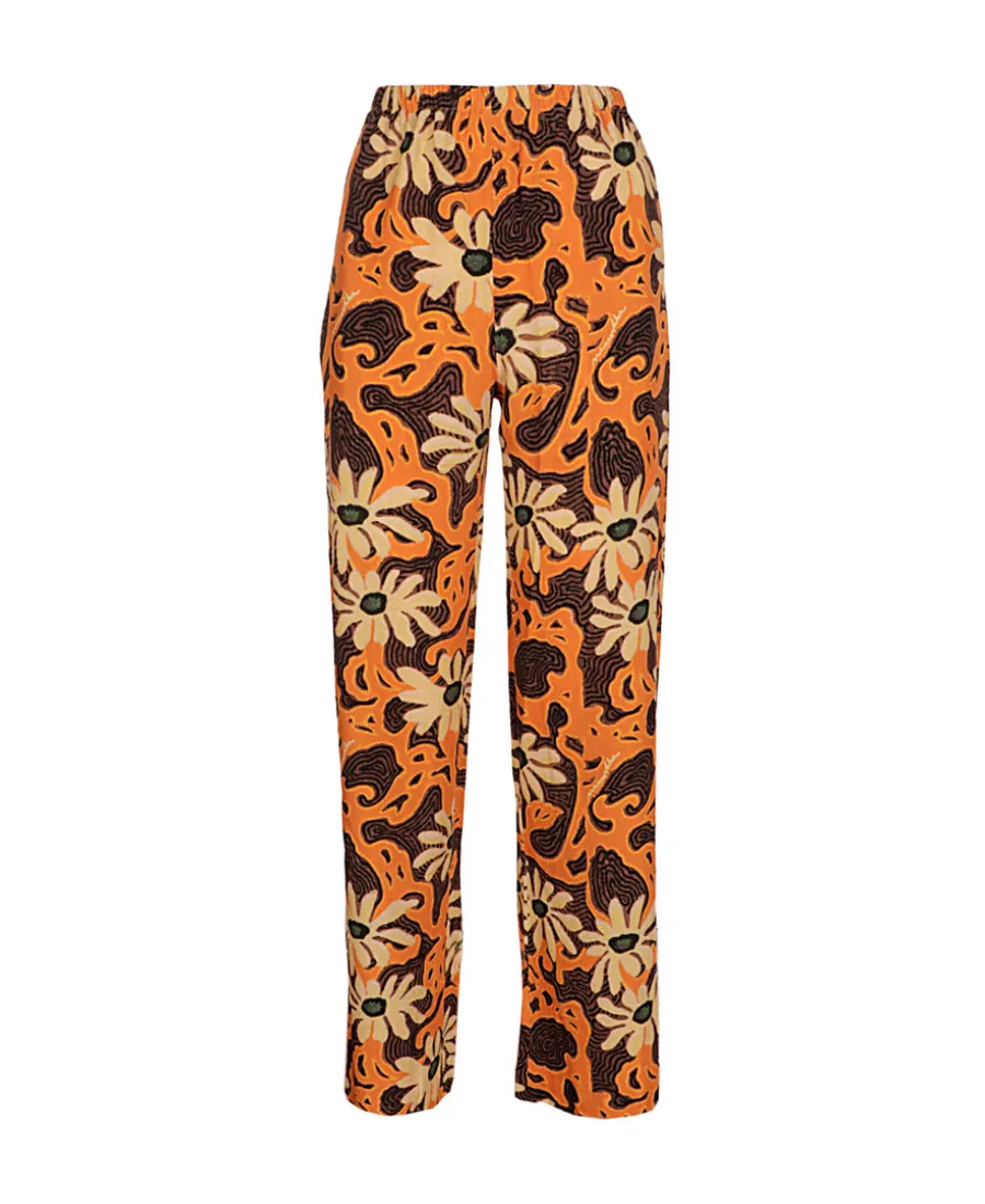 Floral Printed Wide-Legged Pants