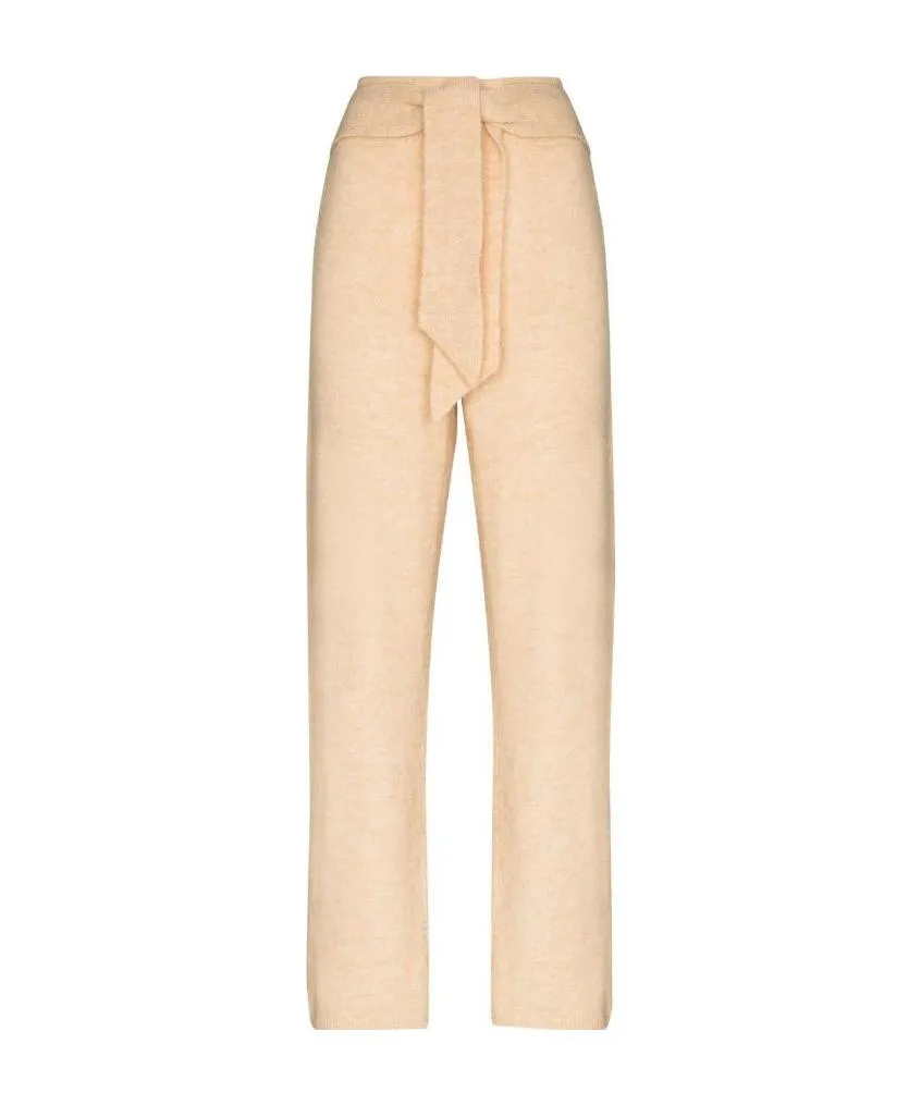 Tied Waist Knit Trousers