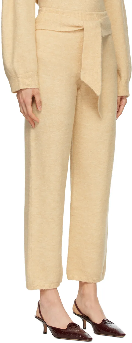 Tied Waist Knit Trousers
