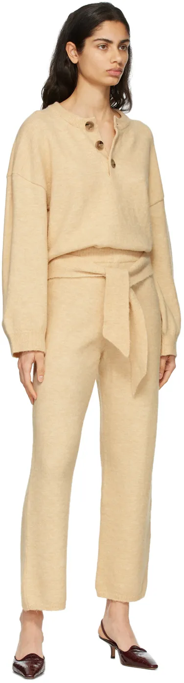 Tied Waist Knit Trousers