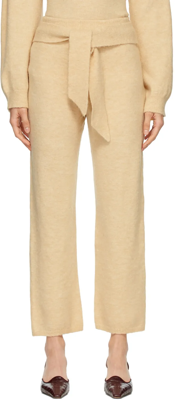 Tied Waist Knit Trousers