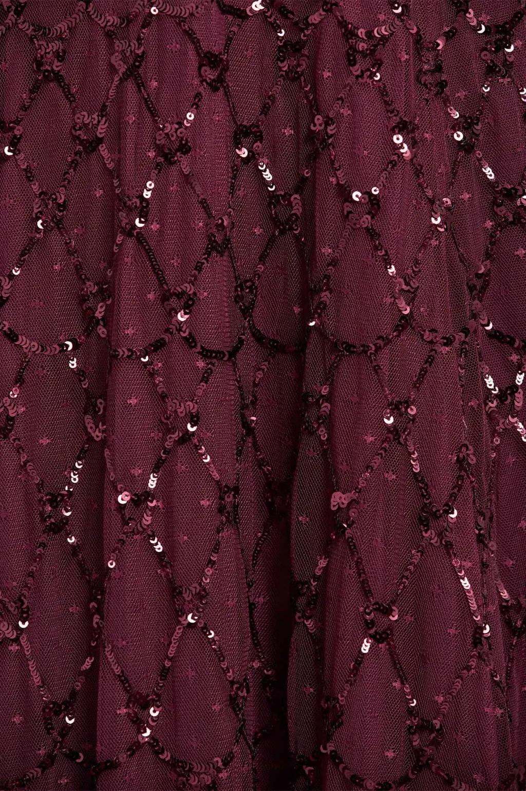 Cape-Sleeved Sequined Gown