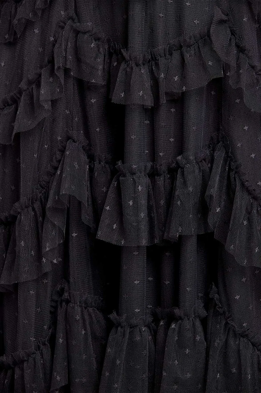 Tulle Short-Sleeved Dress