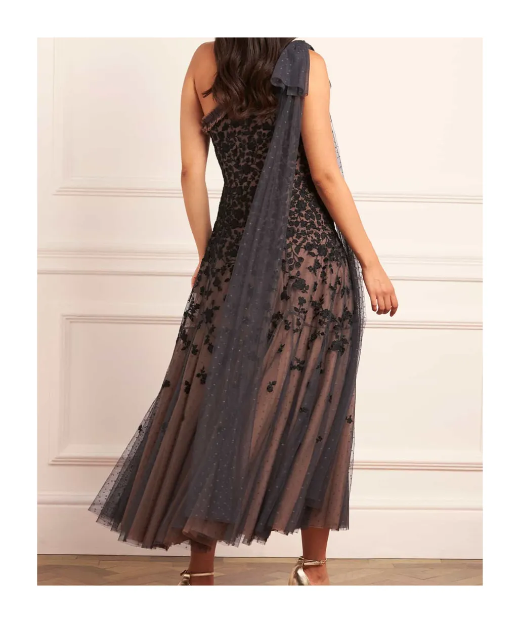 One-Shoulder Bow Dress