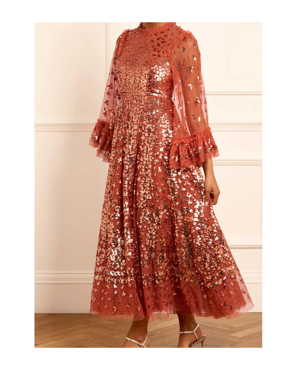 All-Over Sequin Embellished Dress