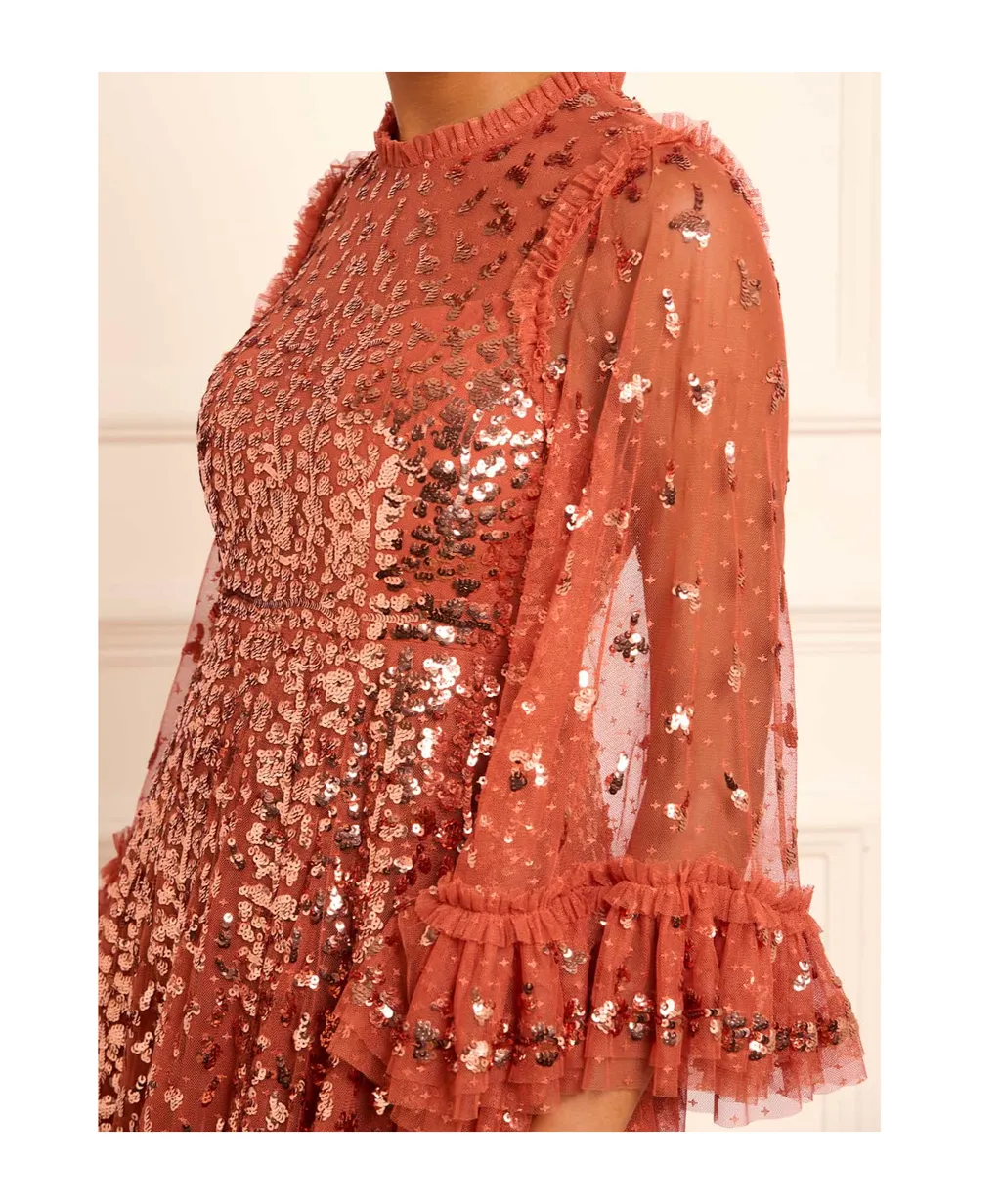 All-Over Sequin Embellished Dress