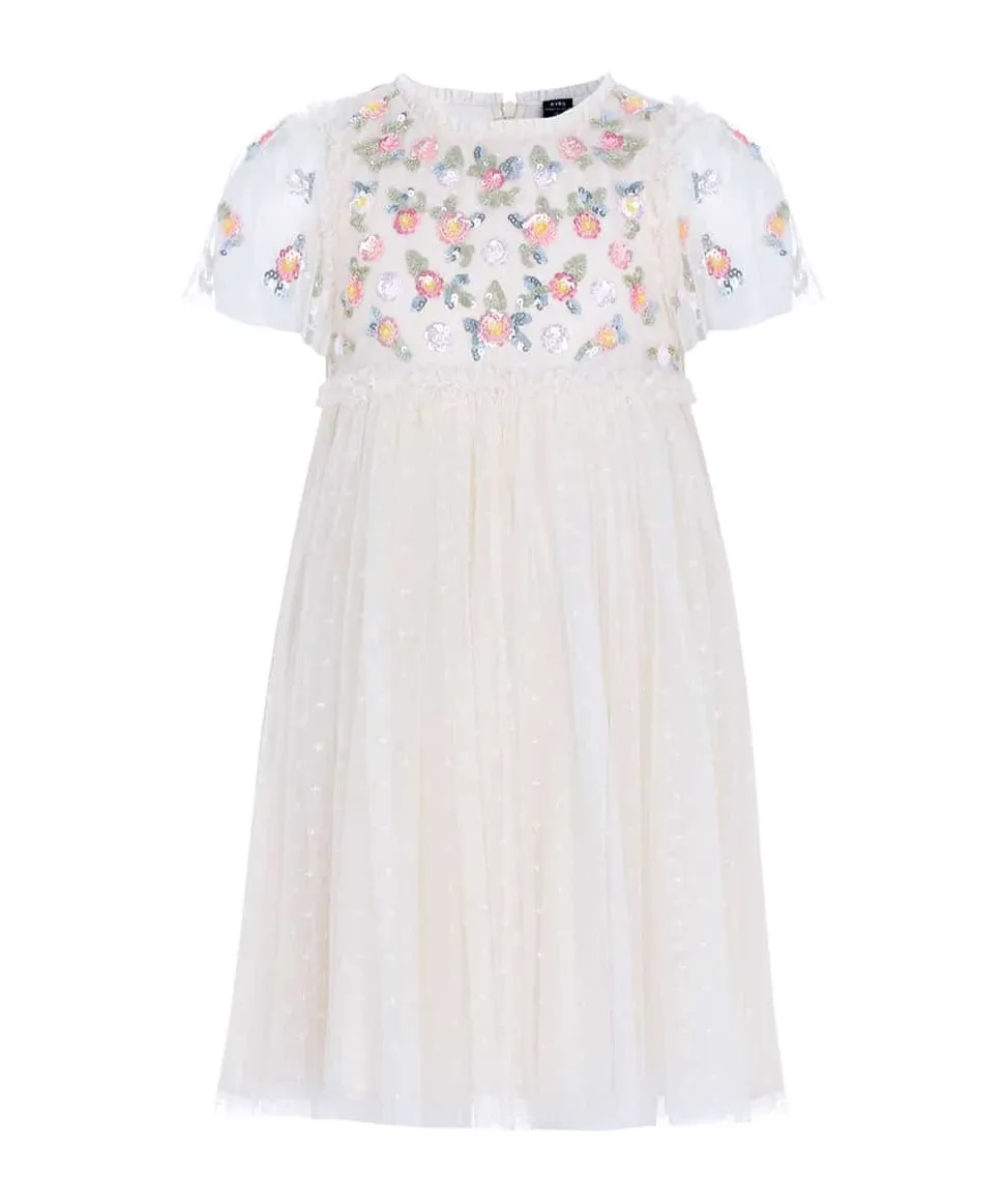 Shimmer Ditsy Tulle Dress