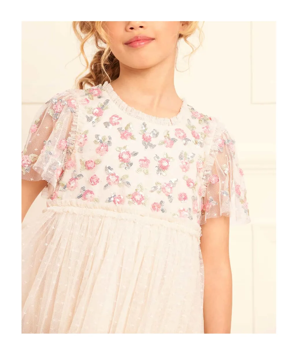 Shimmer Ditsy Tulle Dress