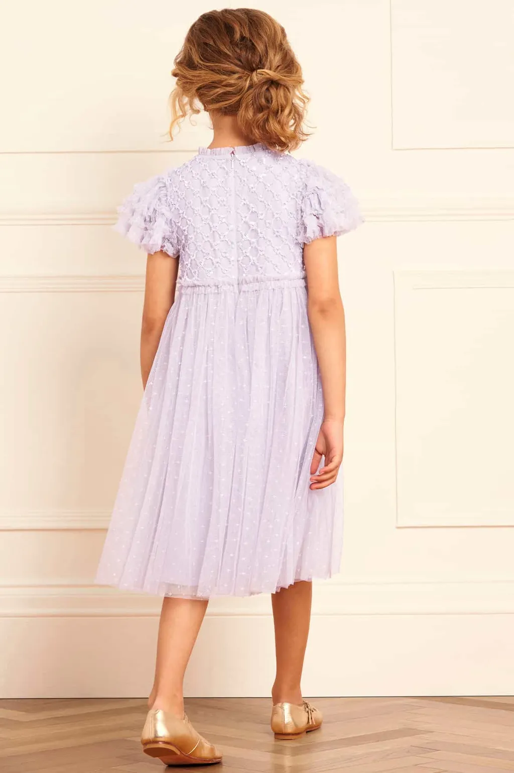 Heart Lattice Tulle Dress