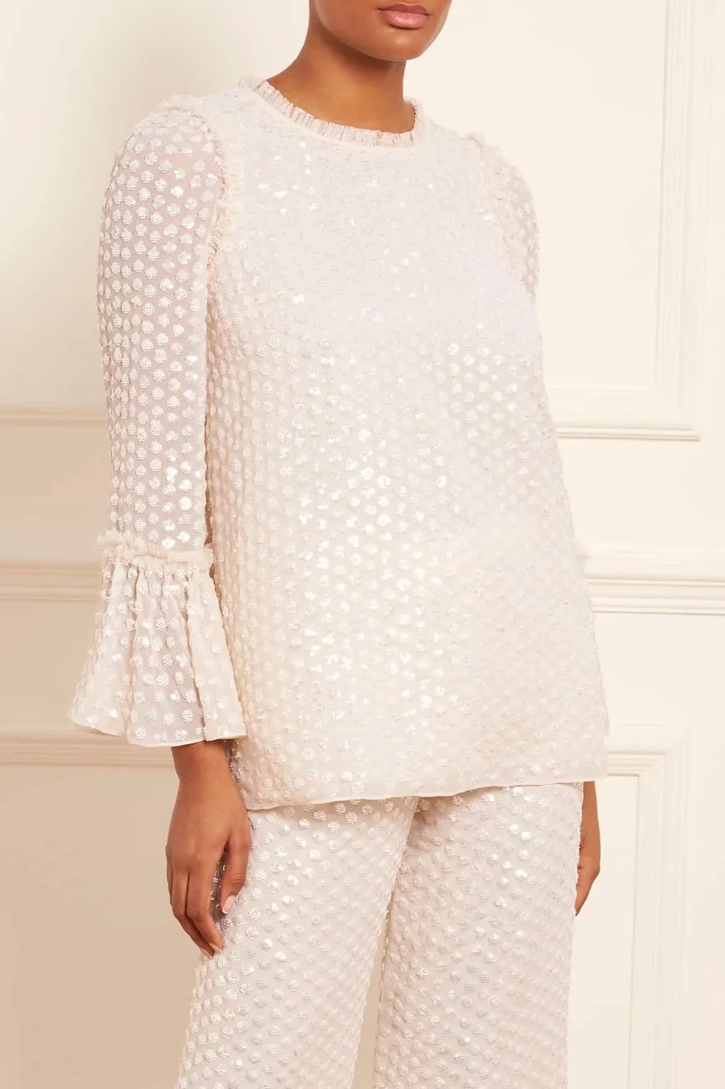 Raindrop Sequinned Blouse