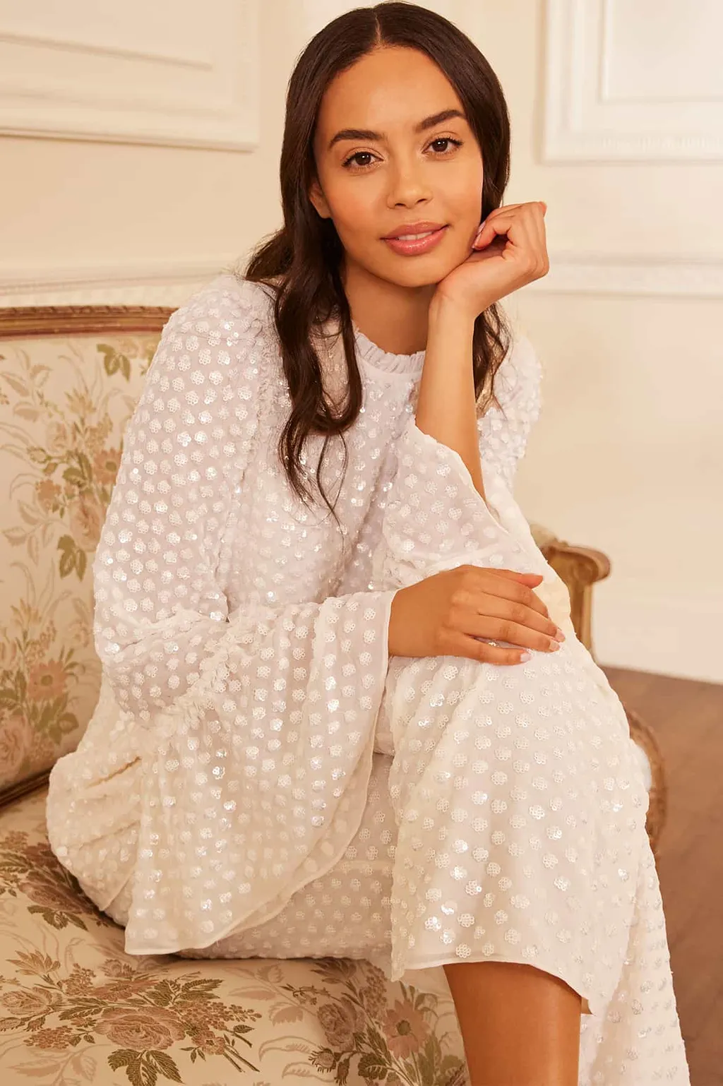 Raindrop Sequinned Blouse