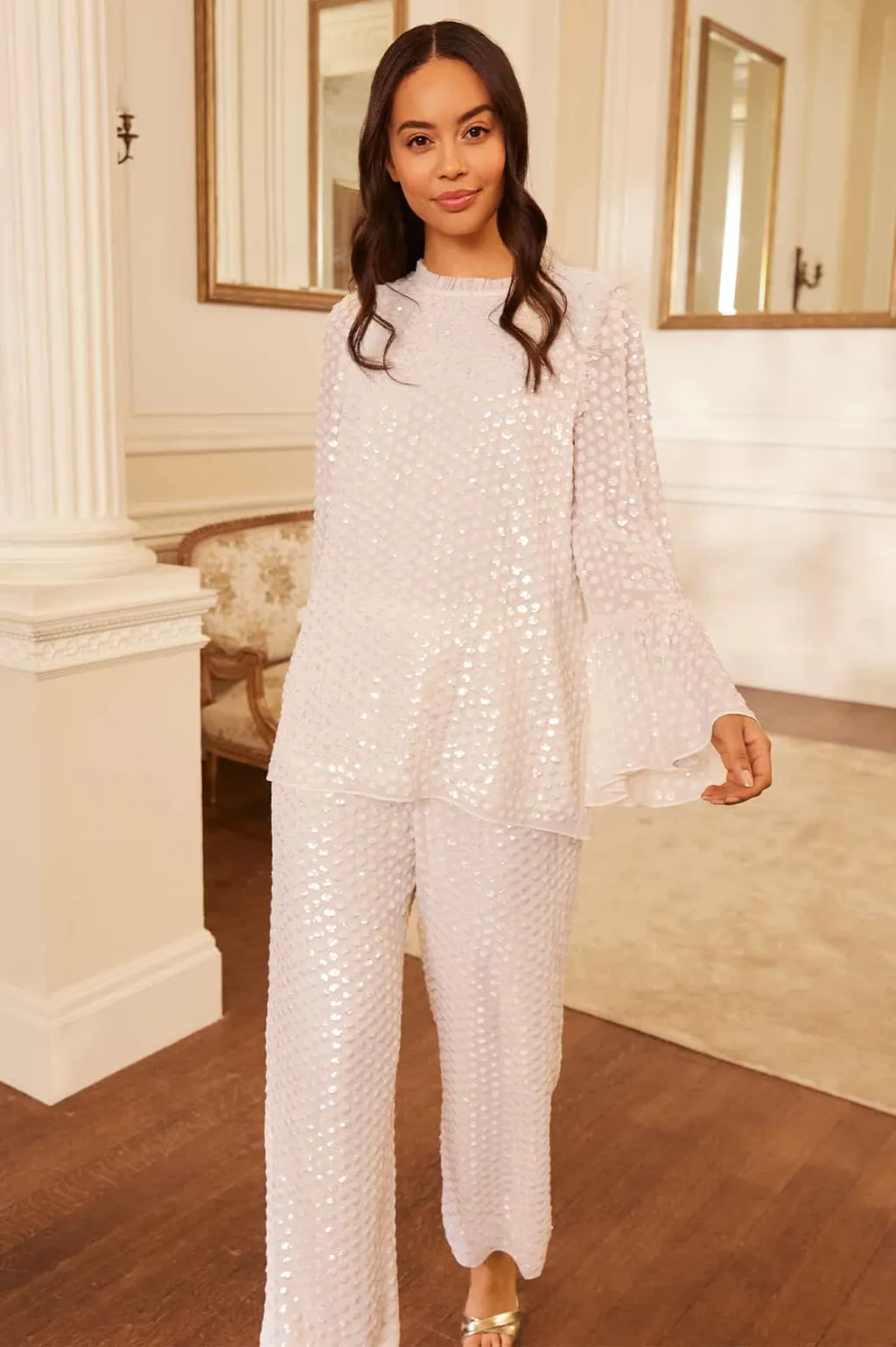 Raindrop Sequinned Blouse