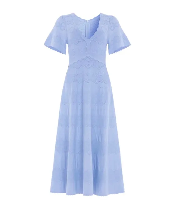 V-Neck Midi Dress