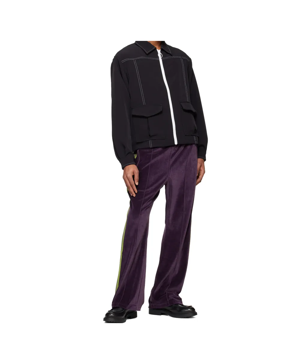 C/Pe Velour Boot-Cut Track Pants