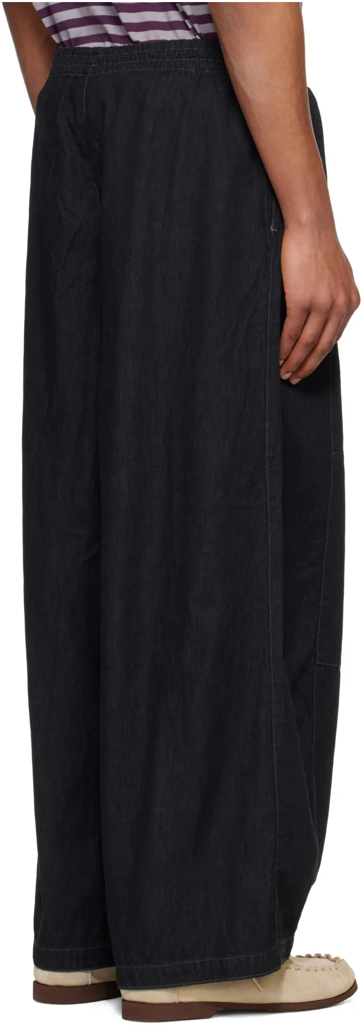 Drawstring Wide-Leg Trousers