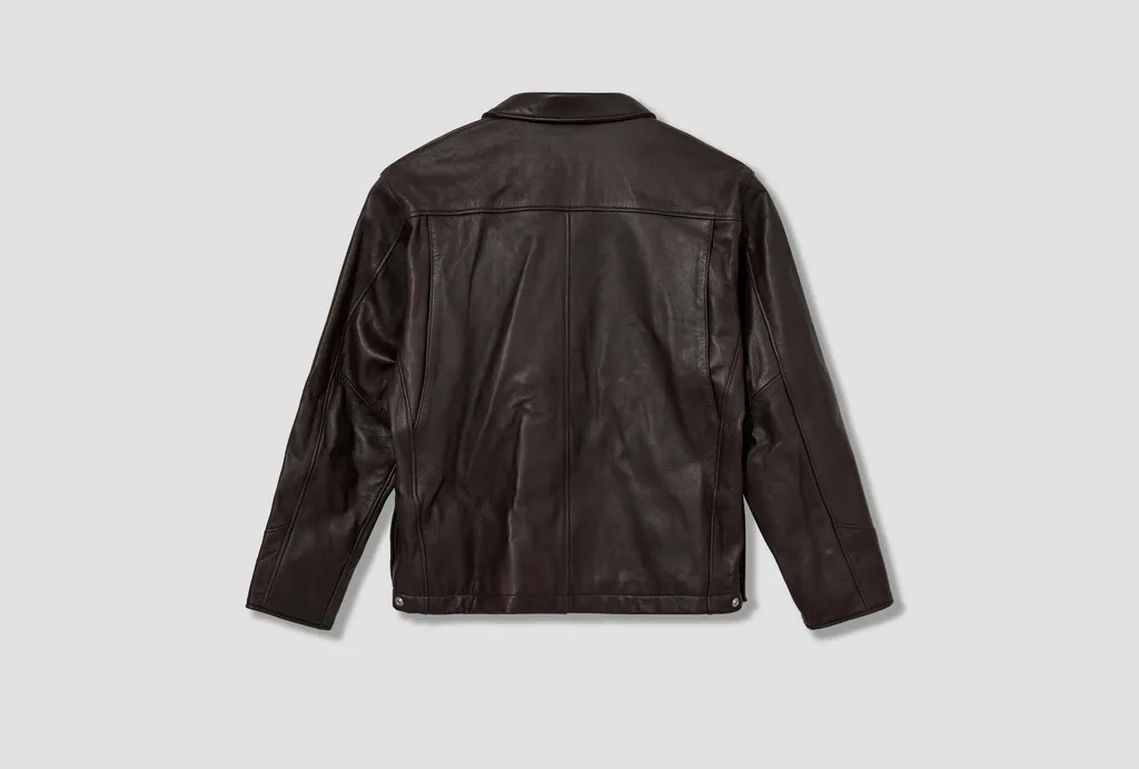 Patch Pocket Leather Jacket