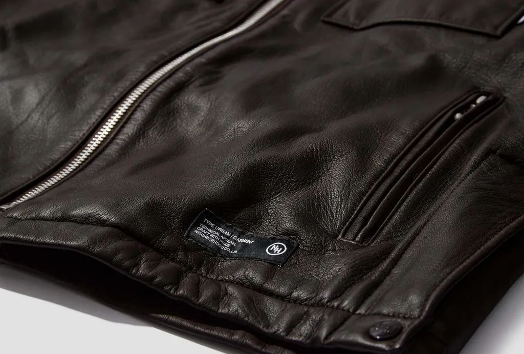 Patch Pocket Leather Jacket