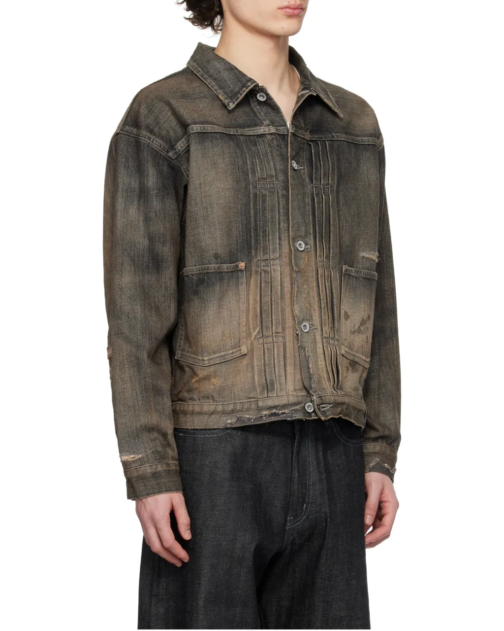 Distressed Denim Jacket