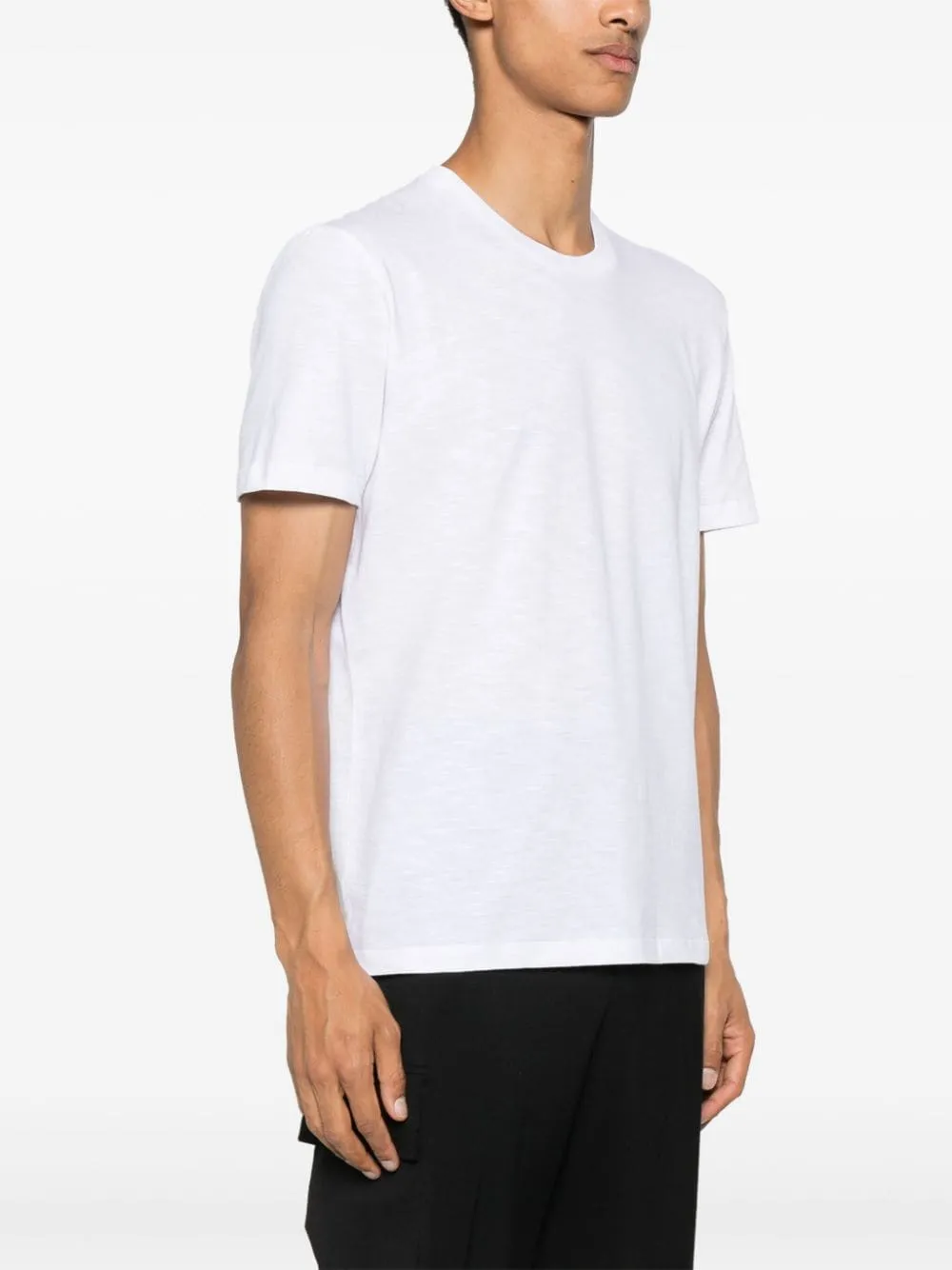 Slub-Texture Cotton T-Shirt