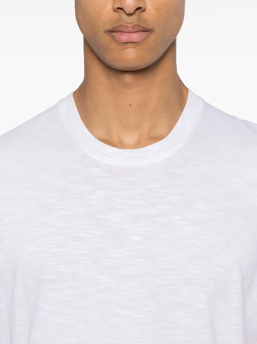Slub-Texture Cotton T-Shirt