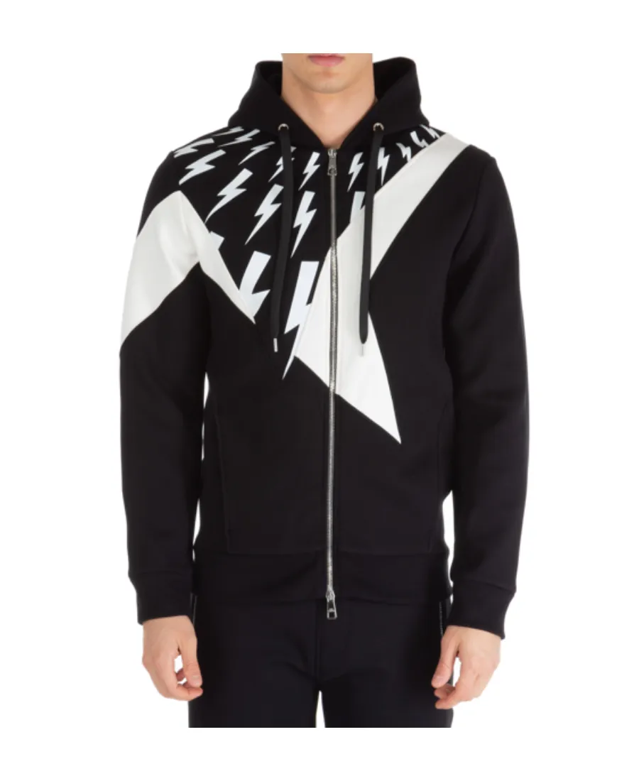 Lightning Printed Hoodie
