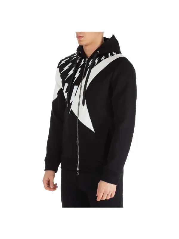 Lightning Printed Hoodie