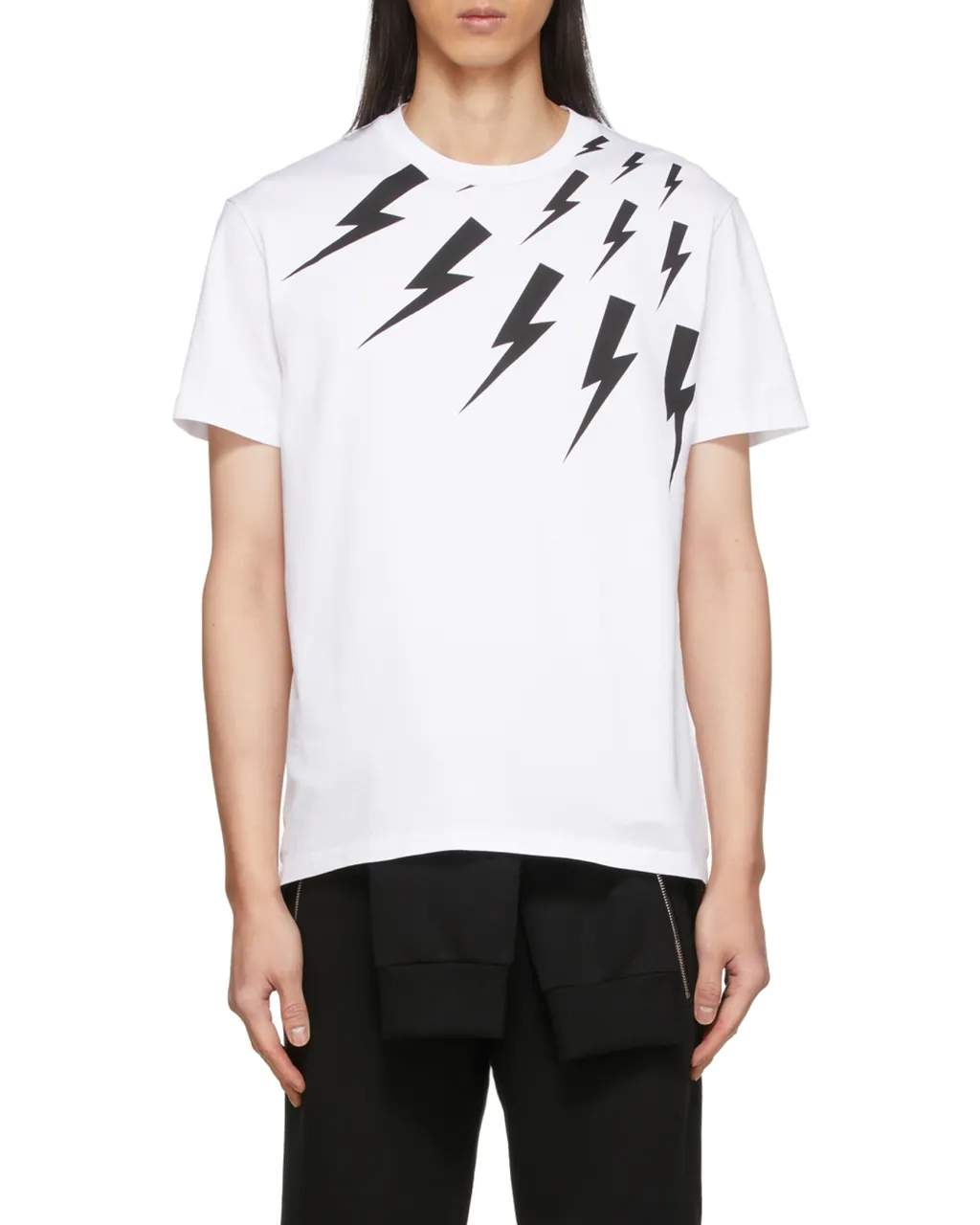 Thunderbolt-Print Cotton T-Shirt