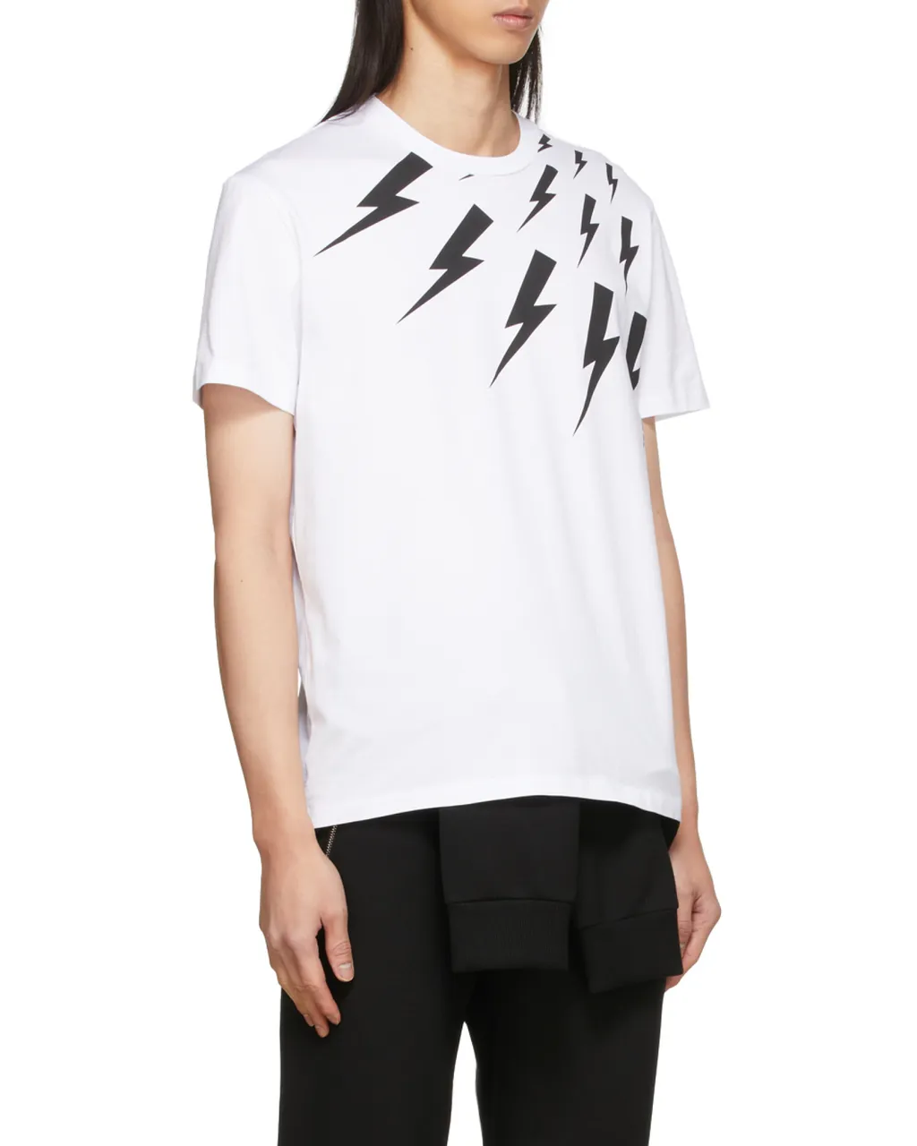 Thunderbolt-Print Cotton T-Shirt