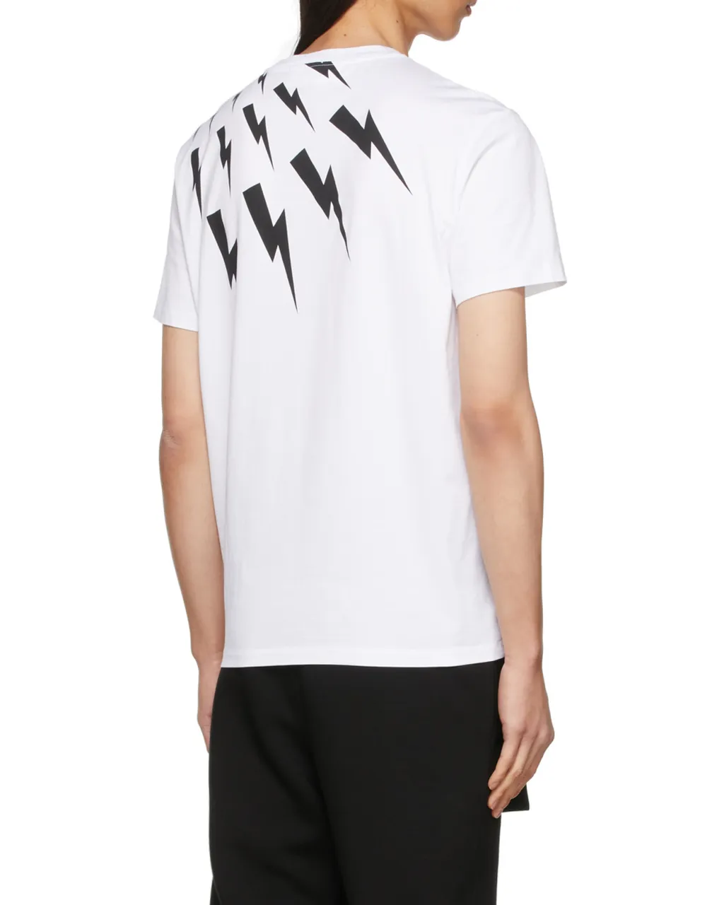 Thunderbolt-Print Cotton T-Shirt