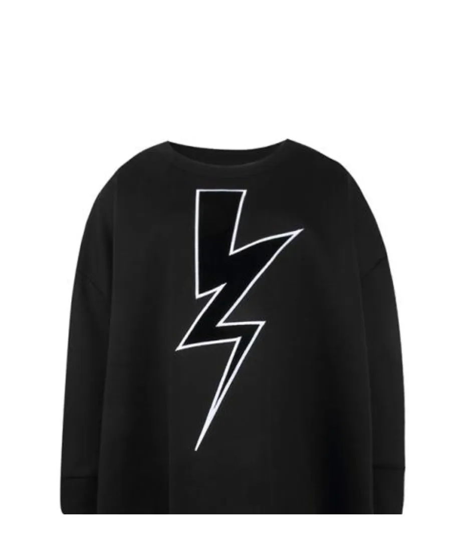 Lightning Printed Sweater