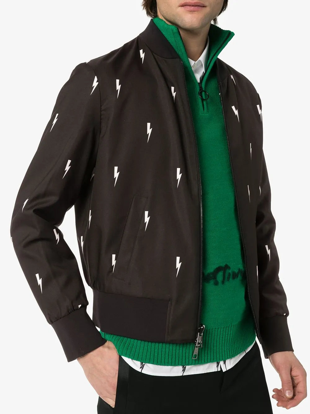 Long-Sleeved Zipper Casual Jacket