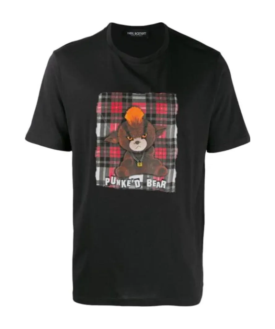 Funke'd Bear Printed Short Sleeved T-Shirt