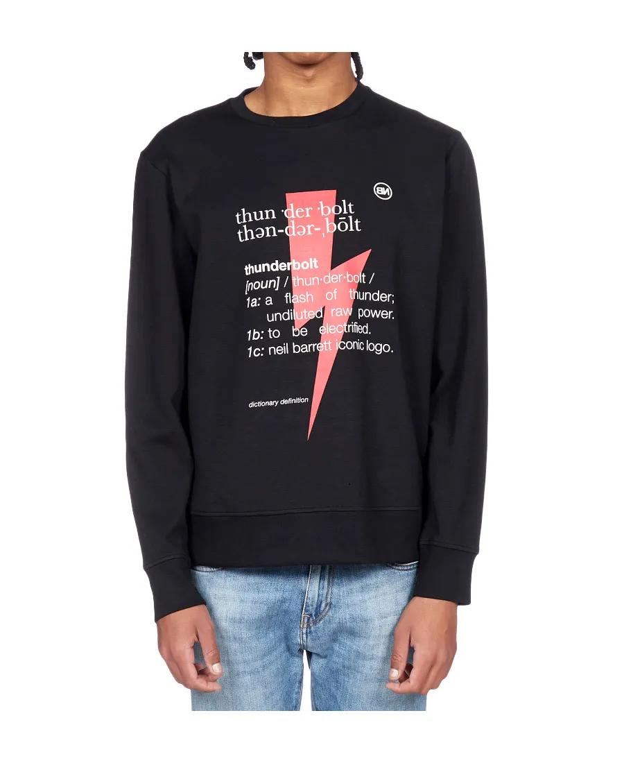 Thunderbolt-Print Sweatshirt