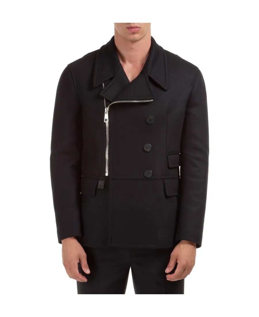Asymmetrical Zipper Coat