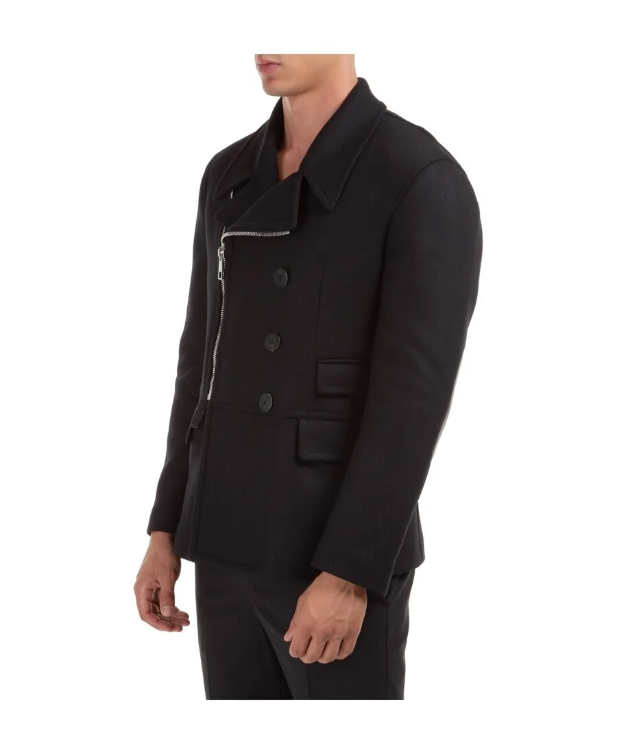 Asymmetrical Zipper Coat