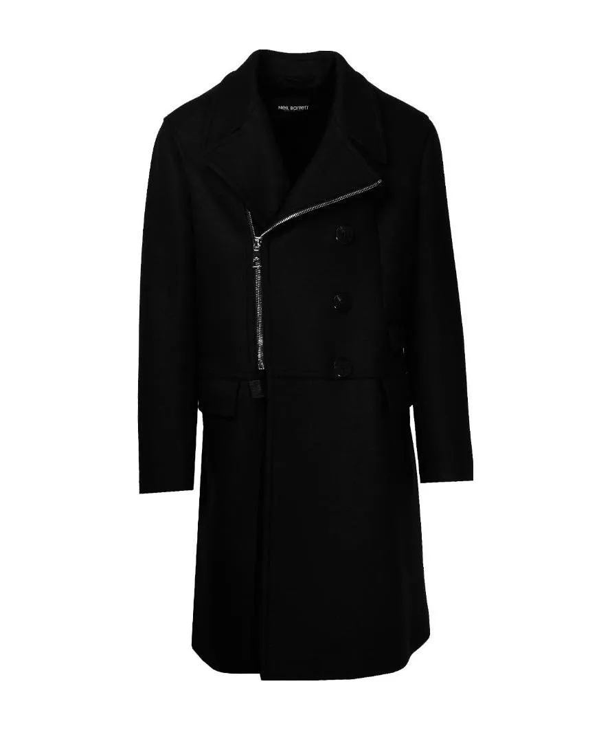 Zip-Up Long-Sleeved Coat