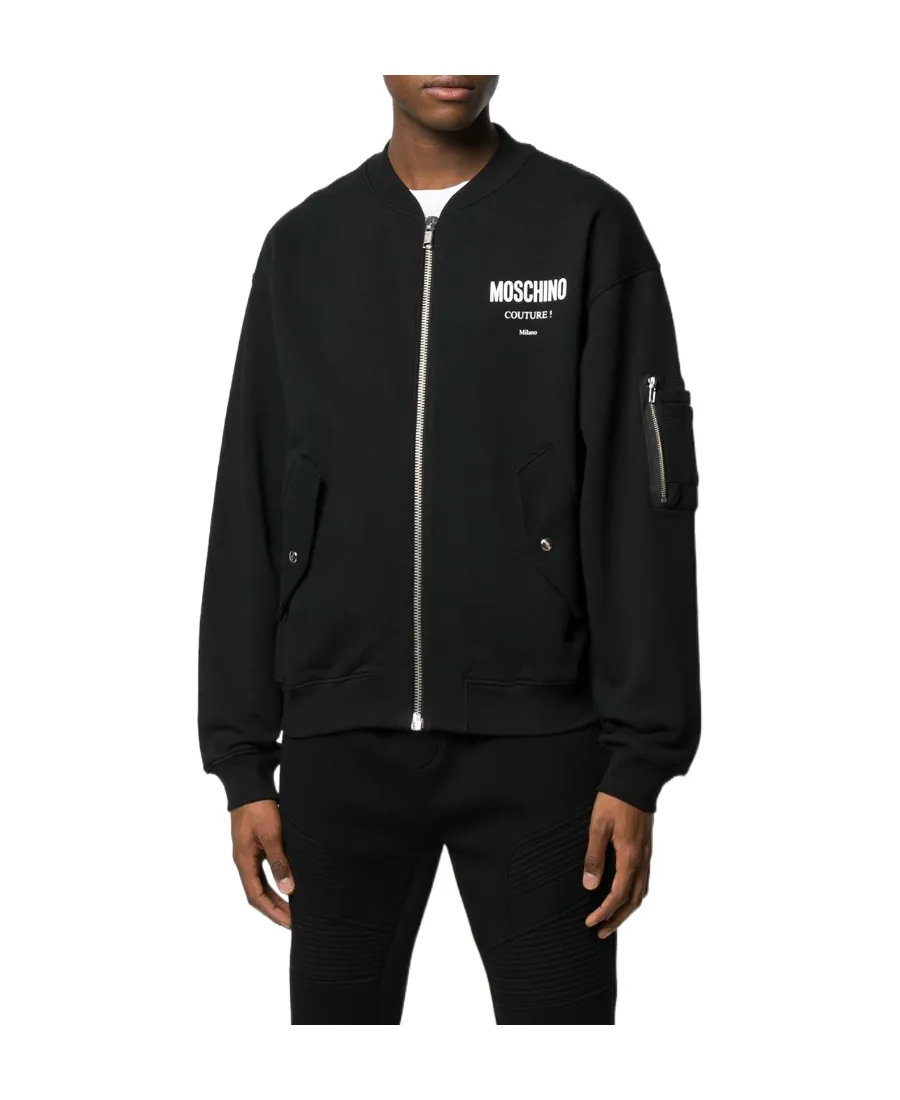 Logo Details Baseball Jacket