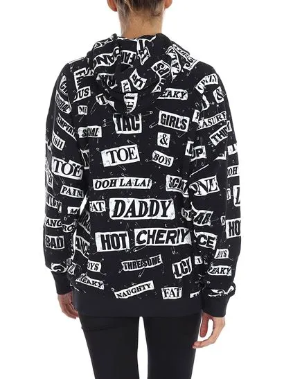 Logo Printed Hooded Casual Jacket