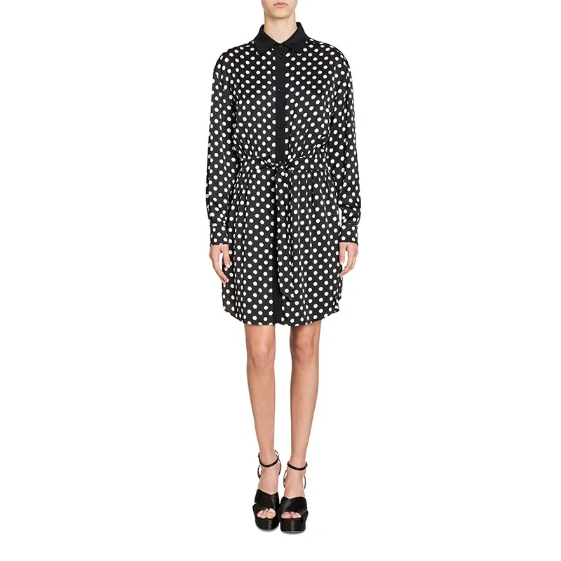 Wave Dot Pattern Dress
