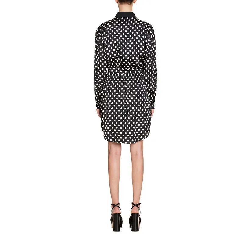 Wave Dot Pattern Dress