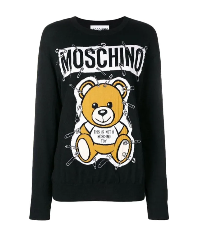 Bear Pin Logo Knitted Pullover