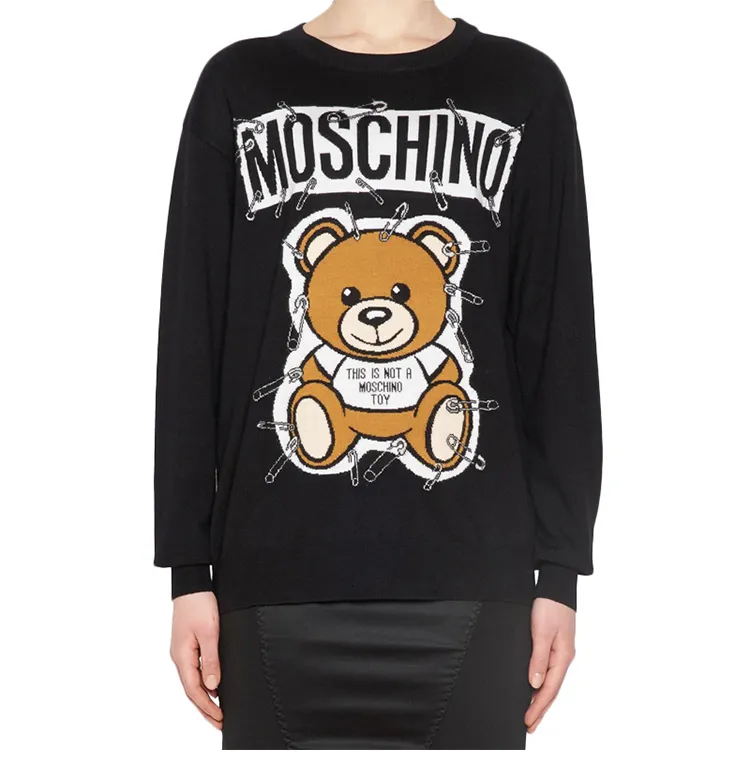 Bear Pin Logo Knitted Pullover