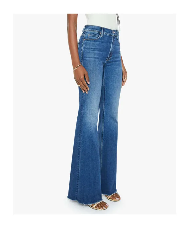 Frayed Bell-Bottom Jeans