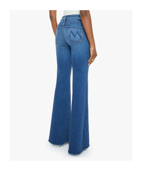 Frayed Bell-Bottom Jeans