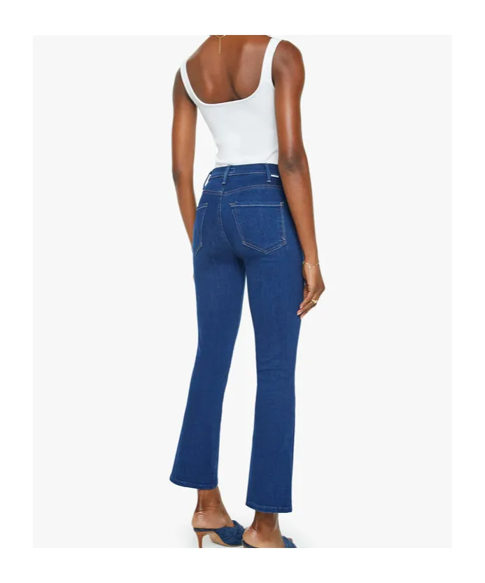 High Waist Flared Denim Trousers