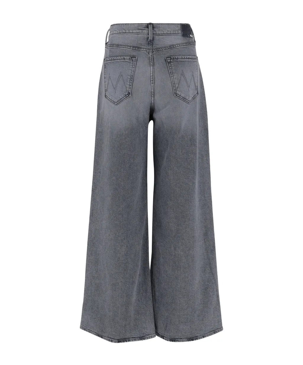 Logo Patch Wide Leg Jeans