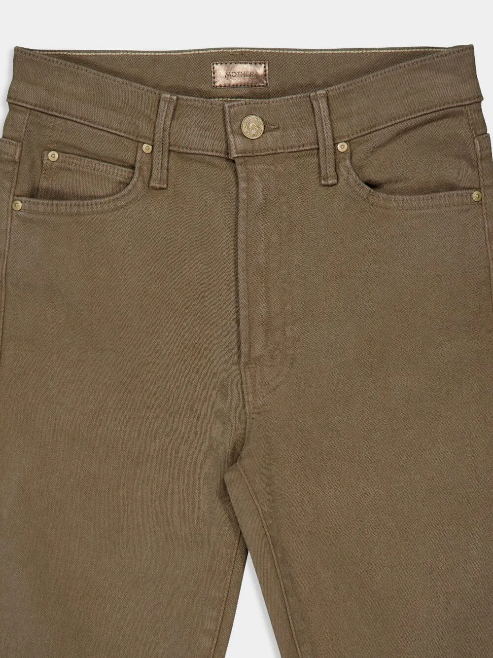 High-Waist Rascal Ankle Step Fray Jeans