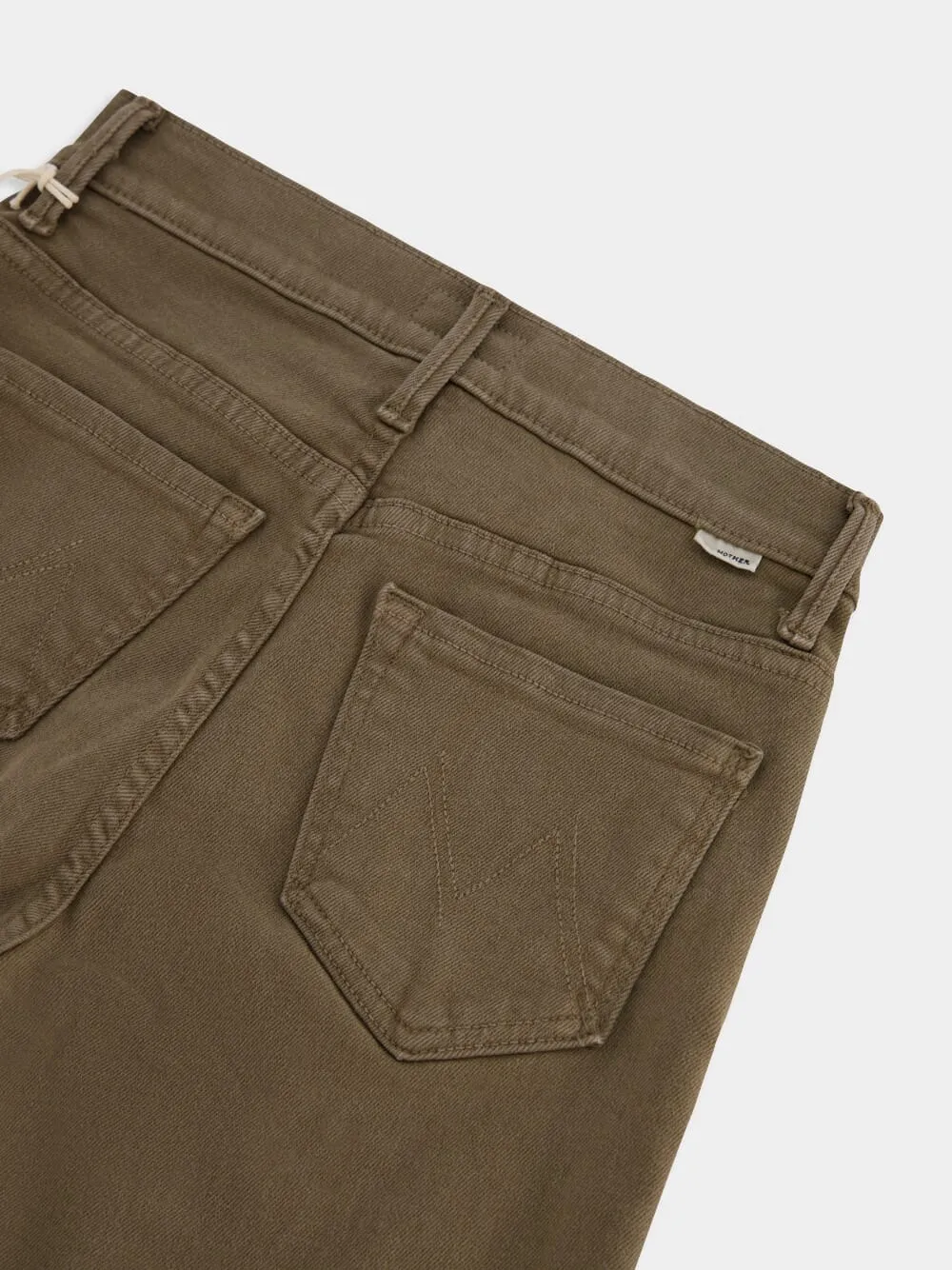 High-Waist Rascal Ankle Step Fray Jeans